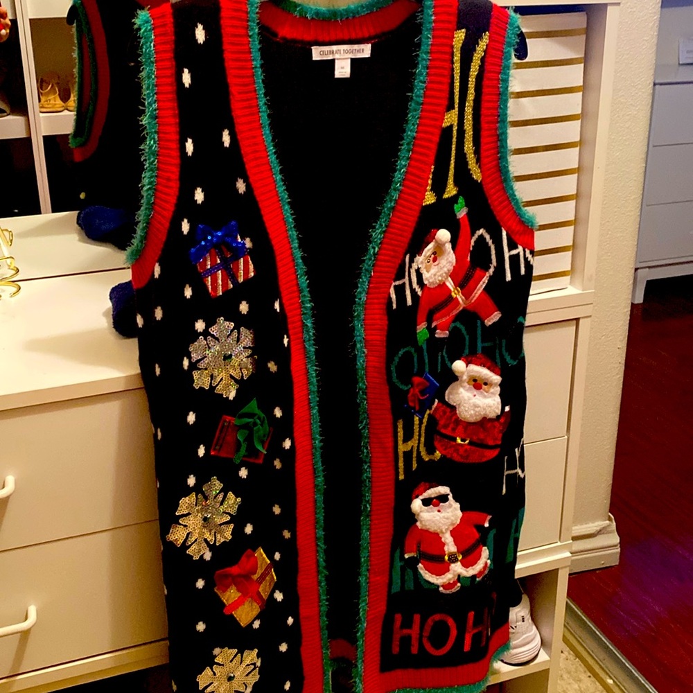 Christmas long vest